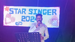 Baduku Jataka Bandi  Kannada Song By l Jagdish Naik  DM EVENTS  Singing Competition Round [upl. by Reyaht298]