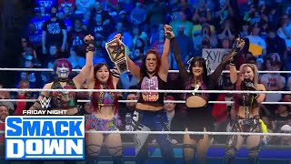 Asuka joins Damage CTRL betrays Charlotte Flair and Bianca Belair  WWE on FOX [upl. by Lokcin]