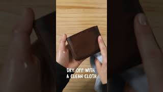 Bellroy leather cleaning guide [upl. by Nosniv517]