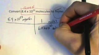 Molecules to Moles Conversion [upl. by Ayanad]