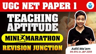 UGC NET Paper 1  Teaching Aptitude UGC NET June  Teaching Aptitude Marathon by Aditi Mam  JRFAdda [upl. by Eenoj]