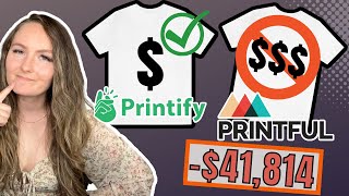 The TRUE Cost Of Printful Revealed Printify Vs Printful Pricing and Quality Comparison [upl. by Nicoli607]