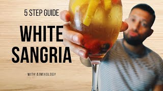 5 step guide to make your favorite White Sangria  How to make White Sangria [upl. by Ellives]