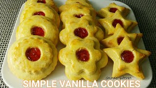 Vileja vya jam na vanilla  Simple vanilla cookies [upl. by Docia]