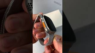 Apple Watch Ultra 2 with Silver Stainless Steel Milanese Loop Looks Amazing🔥 shorts viral apple [upl. by Ainoyek]