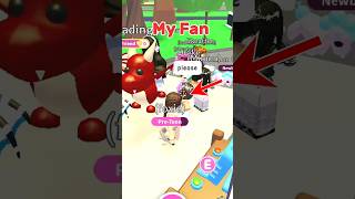 I MET MY FAN 😍😍 in Adopt Me roblox mdqroblox adoptme shorts adoptmeroblox [upl. by Iveel]