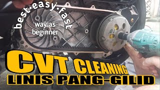 CVT CLEANING HONDA CLICK GAME CHANGER  BASIC TUTORIAL [upl. by Ocirema]