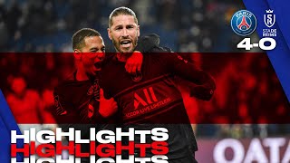 HIGHLIGHTS  PSG 4  0 REIMS  A first goal for Sergio Ramos ⚽️ [upl. by Goines]