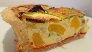 Mediterranean Vegetable Quiche CookAlong Video Part 2 [upl. by Moise132]