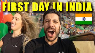 First Impressions of India 🇮🇳  Foreigners travelling in India [upl. by Icyak]