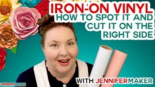 Iron On Vinyl How to Cut the RIGHT Side to Cut EVERY Time [upl. by Saqaw384]