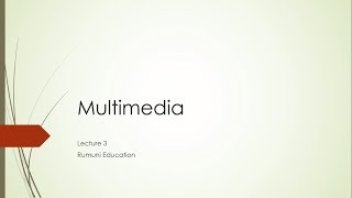 MUltimedia IV  Concepts of Plain and Formatted Texts [upl. by Alin199]