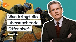 Ukrainischer Angriff auf die russische Region Kursk Was das für den Krieg bedeutet  ZDFheute live [upl. by Nalek]