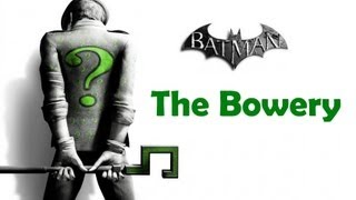 quotBatman Arkham Cityquot ALL Riddlers challenges trophysecretriddle  The Bowery [upl. by Granny17]