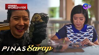 Sinigang na talaba sa santol tinikman ni Kara David  Pinas Sarap [upl. by Ahtera]