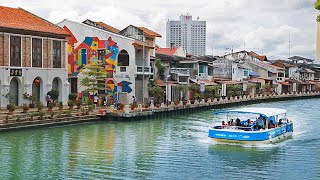 HD Melaka River Cruise in Malacca City Malaysia 🇲🇾 Historic City Tour Vlog amp Travel Guide 🎧 [upl. by Findley]