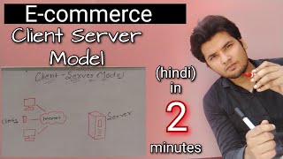 Client server model in ecommerce explained in hindi  Akant 360 [upl. by Htieh]