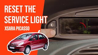 How to reset the service light XSARA PICASSO ⚠ [upl. by Ellinehc]