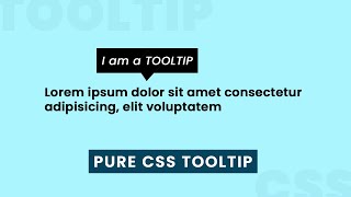 How to Create Tooltip Using Html and CSS  Popup Text on Hover Effect in CSS [upl. by Halladba]