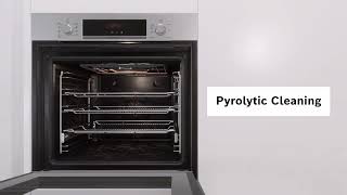 Bosch Oven Features  Pyrolytic Cleaning [upl. by Lionel]