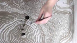 Suminagashi Paper Marbling DIY Japanese Water Marbling How to Marble Paper [upl. by Sirak]