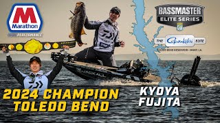 Kyoya Fujita tops 100 and tames Toledo Bend Bassmaster Elite [upl. by Kass495]