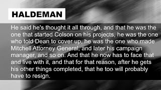 HR Haldeman Diary Entry April 29 1973 Day of His Resignation [upl. by Oile337]