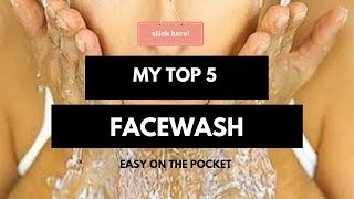 top 5 facewash for acne prone skin [upl. by Nevanod]