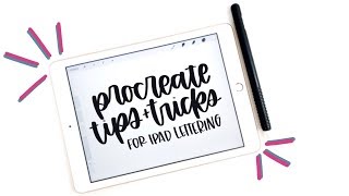 iPad Lettering for Beginners Procreate Tips  Tricks  How to Handletter [upl. by Nielson]