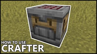 How To Use The CRAFTER In MINECRAFT [upl. by Wake396]