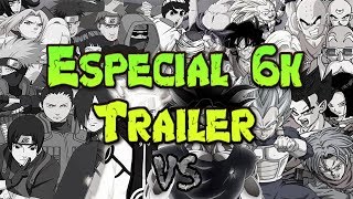 Trailer del Especial 6k de Kballero rap  Guerreros Z vs Konoha  Con muchos rappers épicos [upl. by Naerb577]