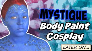 XMen Mystique Body Paint Cosplay Tutorial NoBlandMakeup [upl. by Curcio]