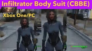 Fallout 4 Xbox OnePC ModsInfiltrator Body Suit CBBE [upl. by Niobe28]