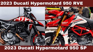 Comparison the 2023 Ducati Hypermotard 950 RVE Vs 2023 Ducati Hypermotard 950 SP [upl. by Irmgard]