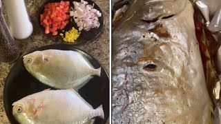 BROILED STUFFED POMPANO EASY FISH RECIPE shorts [upl. by Meesaw]