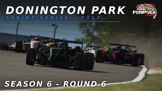 Sprint Series Season 6 Round 6  Donington Park  RSR Dallara F317 [upl. by Nnagem518]