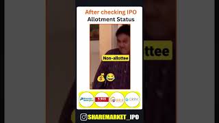 Tag your non  Allottees Friends 😜😜 sharemarket sensex nse bse india trending viralmemes [upl. by Afrika76]