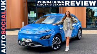 2021 Hyundai KONA electric 39Kwh review  Should you buy the smaller battery car UK 4K [upl. by Alleyne]