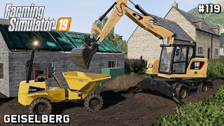 Caterpillar M315F  Public Works  Geiselberg Farming Simulator 19 Episode 119 [upl. by Goldshell]