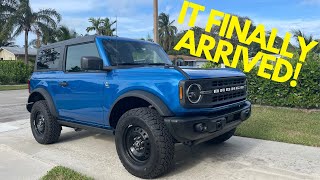 IT ARRIVED 2022 Bronco 2 Door Black Diamond Velocity Blue 7 Speed Manual Owner Impressions 4K [upl. by Barrie]