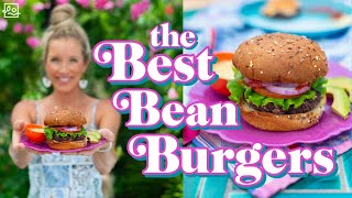 🍔 The Easiest Black Bean Burger Recipe Vegan amp Heart Healthy💚 [upl. by Atiuqahs]