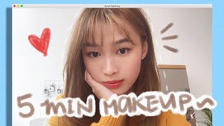 GRWM  ZOOM meeting makeup super easy 😆 [upl. by Renaxela]