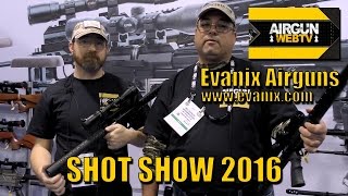 New REX Airguns from Evanix at SHOT SHOW 2016 [upl. by Neesay]