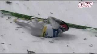 Tomasz Pochwała  Planica 2002  dangerous fall HQ [upl. by Kravits]