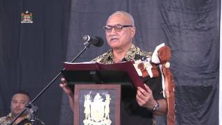 Fijian President HE Jioji Konrote launches 2016 Hibiscus Festival [upl. by Chalmer]