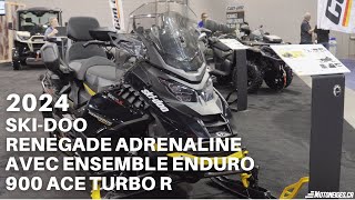 2024 SkiDoo Renegade Adrenaline avec ensemble Enduro 900 ACE Turbo R [upl. by Esilrac]