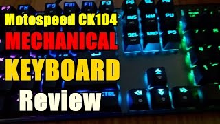 Motospeed Inflictor RGB Backlight Mechanical Keyboard Review IN HINDI [upl. by Salli]