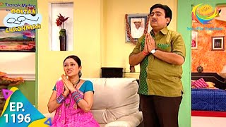 Taarak Mehta Ka Ooltah Chashmah  Episode 1196  Full Episode [upl. by Sirob]