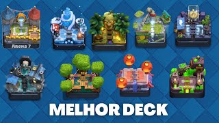 O MELHOR DECK PARA CADA ARENA DO CLASH ROYALE ARENA 7 A ARENA 15 [upl. by Saunderson]