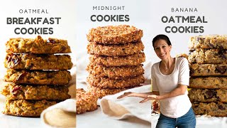 3 Healthy Oatmeal Cookies To Sweeten Your Day [upl. by Yenreit]